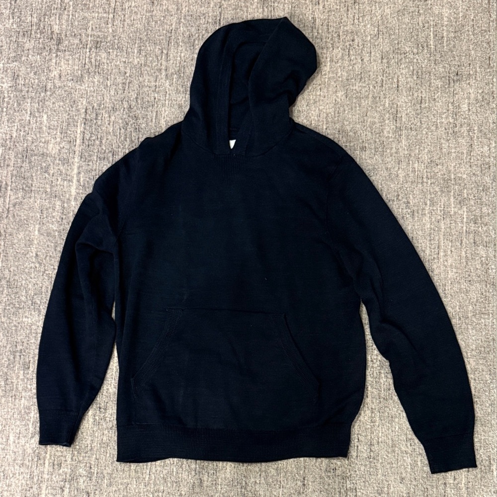 Reigning Champ Cotton Laurel Slub Men's Navy Blue Hoodie - M